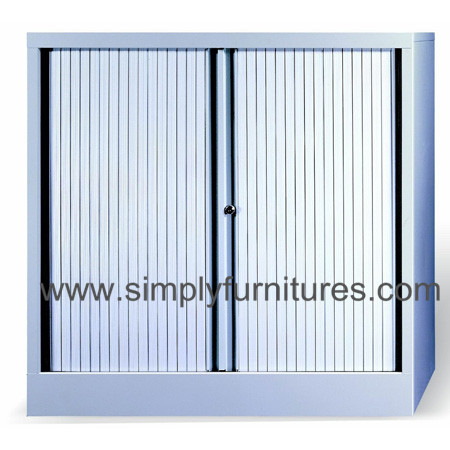 tambour door stationary steel cabinet