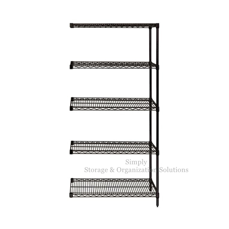 Large Capacity Chrome Plated Wire Shelving Unit Add on Kit Beverage Display
