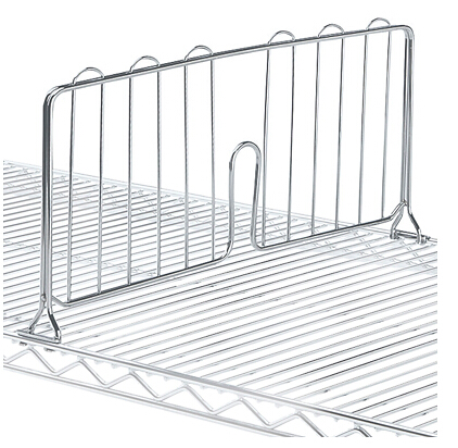 metal divider-- wire shelving accessory