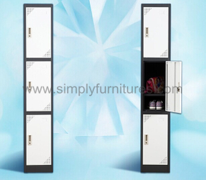 sturdy locker with 3 doors
