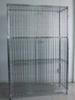 40" X 18" X 72" Wire Utility Cart , Logistics Laundry Wire Roll Cage Container