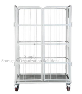 A Frame Secure Nestable Roll Containers for Logistics Transship 
