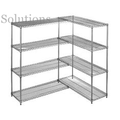 Large Capacity Chrome Plated Wire Shelving Unit Add on Kit Beverage Display